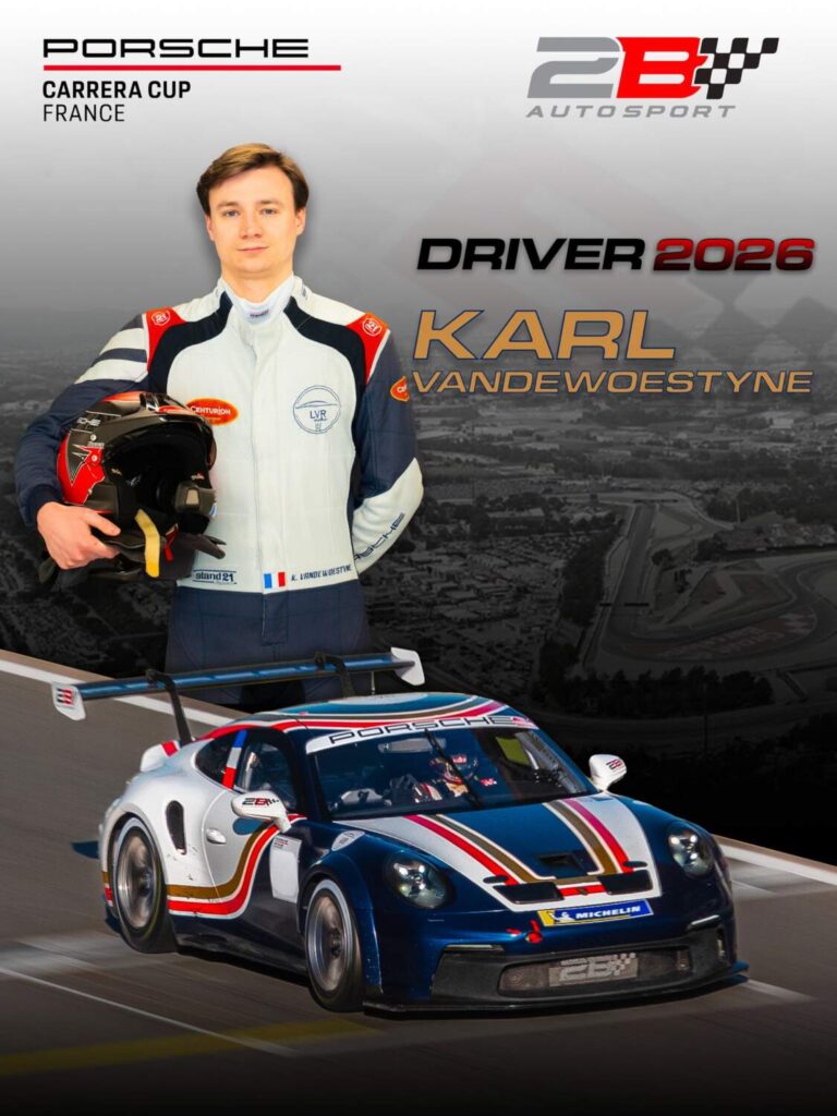 Karl VANDEWOESTYNE pilote 2B Porsche Carrera cup France