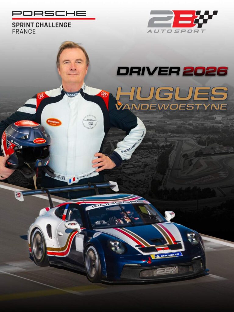 Hugues VANDEWOESTYNE pilote 2B Auto Porsche Cup 2026